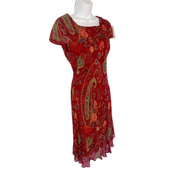 Vintage 90s Y2K red ruffle boho dress | MEDIUM - Picture 2 of 8
